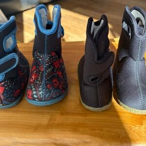 Toddler Floral/Black BOGS Boots